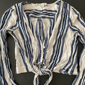 Lovers & Friends Crop Button Down Top